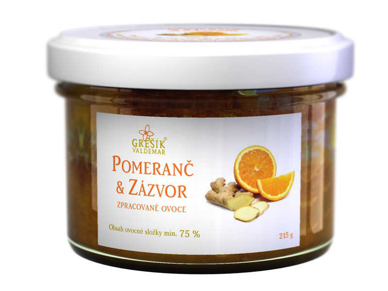 Levně Valdemar Grešík Pomerančový džem se zázvorem 215g