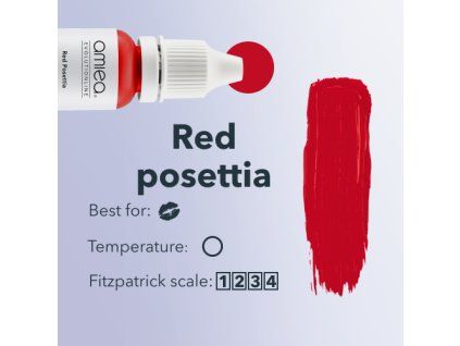 Red posettia details