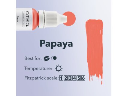 amiea pmu pigments Organicline Papaya details