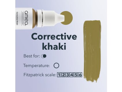 amiea pmu pigments Organicline Corrective khaki details