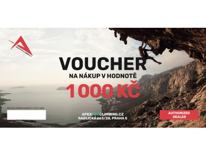 Apex for Climbing - Voucher 1 000 Kč