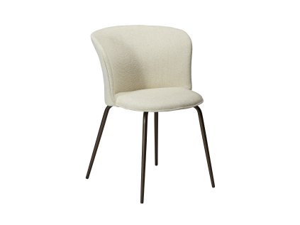 eden chair bone white boucle fabric w antique brass metal legs 100310102 01 main