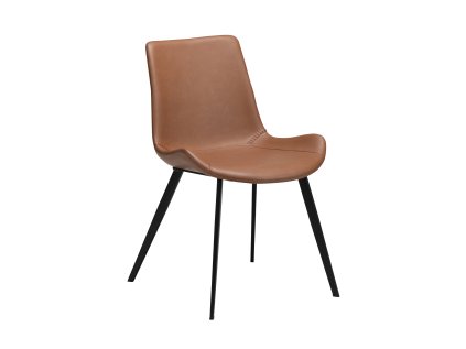 hype chair cognac faux leather w black metal legs 100690634 01 main