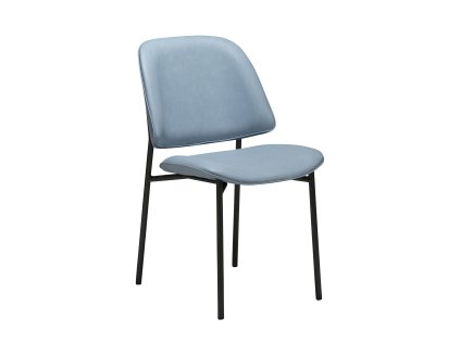 ohmy chair blue fog faux leather w antique pewter metal legs 100290105 01 main