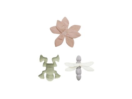 set of 3 crinkle and rattle baby toys lily pond lorena canals 1