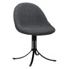 dolo chair pebble grey boucle fabric w black swivel legs 100700110 01 main
