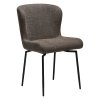 glam chair major brown boucle fabric w black swivel legs 100208326 01 main