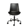 hype office chair vintage black art leather with black base with wheels 700770555 02 front