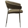 reboot chair dark olive boucle w antique pewter legs 100107303 03 profile
