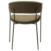 reboot chair dark olive boucle w antique pewter legs 100107303 04 back