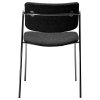 zed chair pebble grey boucle w chrome legs 100103150 04 back