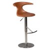 flair bar stool light brown leather w brushed steel base 200222586 01 main