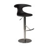 flair bar stool black leather w brushed steel base 200222585 01 main