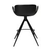 gaia counter stool vintage black art leather w black legs 200200210 back 2