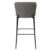 glam bar stool pebble earth boucle fabric w black metal legs 200206105 04 back