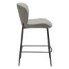 glory counter stool pebble earth boucle fabric w black metal legs 200306160 03 profile