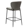 glory counter stool pebble earth boucle fabric w black metal legs 200306160 05 back angle