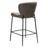 glory counter stool major brown boucle fabric w black metal legs 200306170 05 back angle