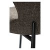 glory counter stool major brown boucle fabric w black metal legs 200306170 06 detail1