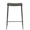 stiletto counter stool black paper cord with black metal legs 300232810 02 front