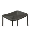stiletto counter stool black paper cord with black metal legs 300232810 06 detail1