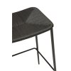 stiletto counter stool black paper cord with black metal legs 300232810 07 detail2
