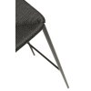 stiletto counter stool black paper cord with black metal legs 300232810 08 detail3