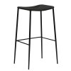 stiletto bar stool black paper cord w black metal legs 200232810 05 back angle