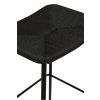 stiletto bar stool black paper cord w black metal legs 200232810 06 detail1