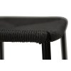 stiletto bar stool black paper cord w black metal legs 200232810 10 detail5