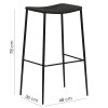 stiletto bar stool black paper cord with black metal legs 200232810 15 measurements