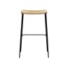 Barová židle STILETTO, přírodní, nízká