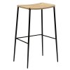 Barová židle STILETTO, přírodní, nízká