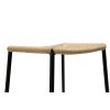 stiletto bar stool natural paper cord with black conical metal legs 200232820 06 detail1
