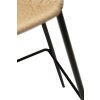stiletto bar stool natural paper cord with black conical metal legs 200232820 09 detail4