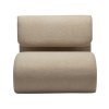 dubna lounge chair frosted almond rpes boucle fabric 700700705 02 front