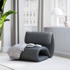 dubna lounge chair pebble grey boucle fabric 700700701 16 lifestyle image