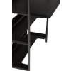 friyay 6 shelves w desk black stained ash veneer shelves w antique pewter frame 900800120 900800116 06 detail2