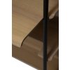 friyay 6 shelves w desk whitewashed oak veneer shelves w black metal legs 900800121 900800115 08 detail4