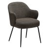 bae armchair major brown boucle fabric w black metal legs 100209102 01 main