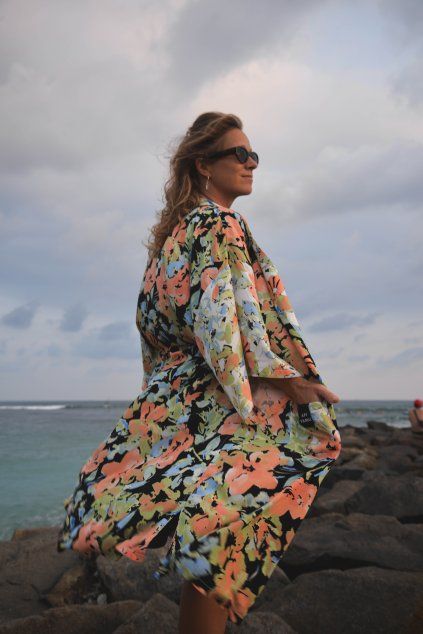 Kimono long "Black lady"  VYROBENO POUZE 6 KS