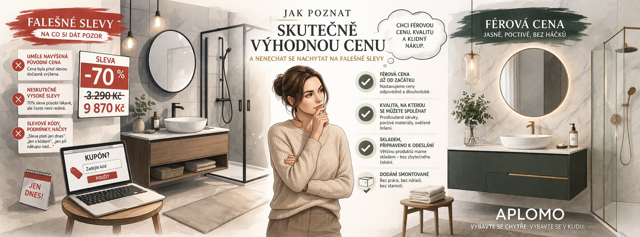 Férové ceny vs falešné slevy – Aplomo