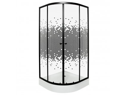 pixel black sprchovy kout s vanickou