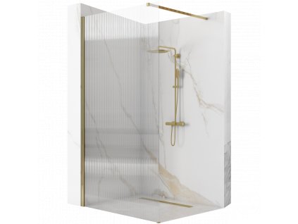 Sprchový kout Aplomo Aero Intimo Walk In brush gold