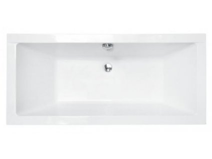 Besco Quadro Slim akrylátová vana 175x80, 180x80 (Délka vany 175 cm)