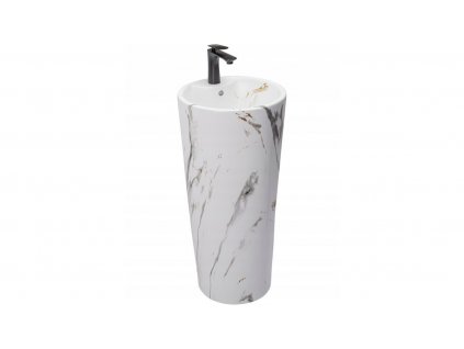 5266 aplomo blanka marble marmur volne stojici keramicke umyvadlo