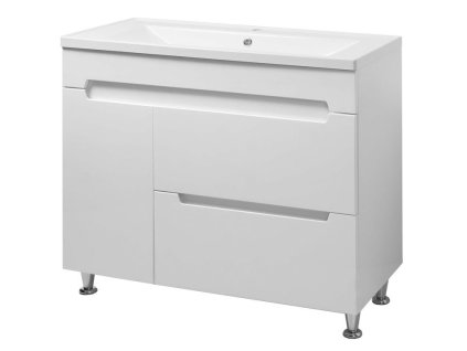 Marco Kredo 100 koupelnová skříňka s umyvadlem z litého mramoru a s košem