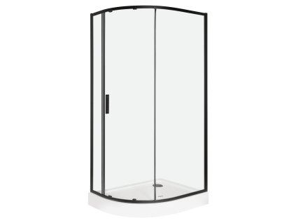Sprchový kout Aplomo Solid black 100x80 s vaničkou P