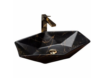 5218 black edition vegas marble keramicke umyvadlo na desku