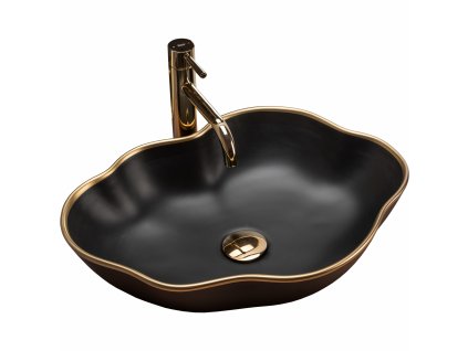 4690 gold edition pearl black umyvadlo na desku